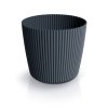 Květináč MILLY ROUND antracitová 23,6 cm