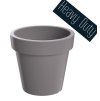 Květináč LEXO ROUND šedá 60 cm