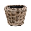 Obal Drypot Obal Rattan - Round grey, průměr 36 cm