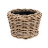 Obal Drypot Obal Rattan - Round grey, průměr 27 cm