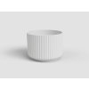 Květináč LUNA, 12 cm, keramika, bílá
