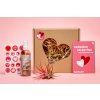 Valentýnská sada Tillandsia Ionantha red s hnojivem