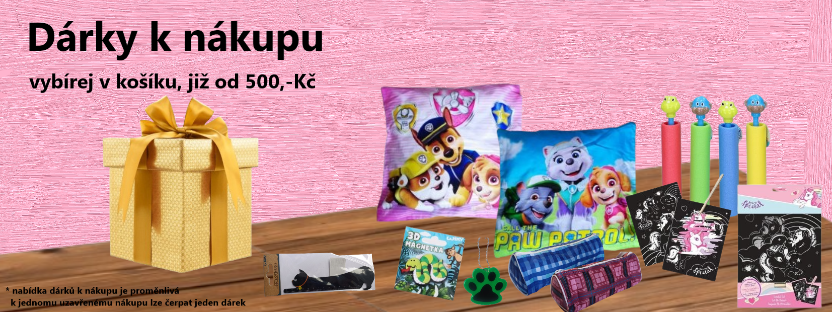 Dárky k nákupu nad 500,-Kč od eshopu www.garfoo.cz