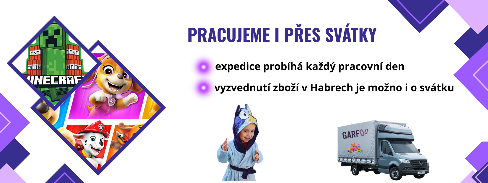 Pracujeme i přes svátky
