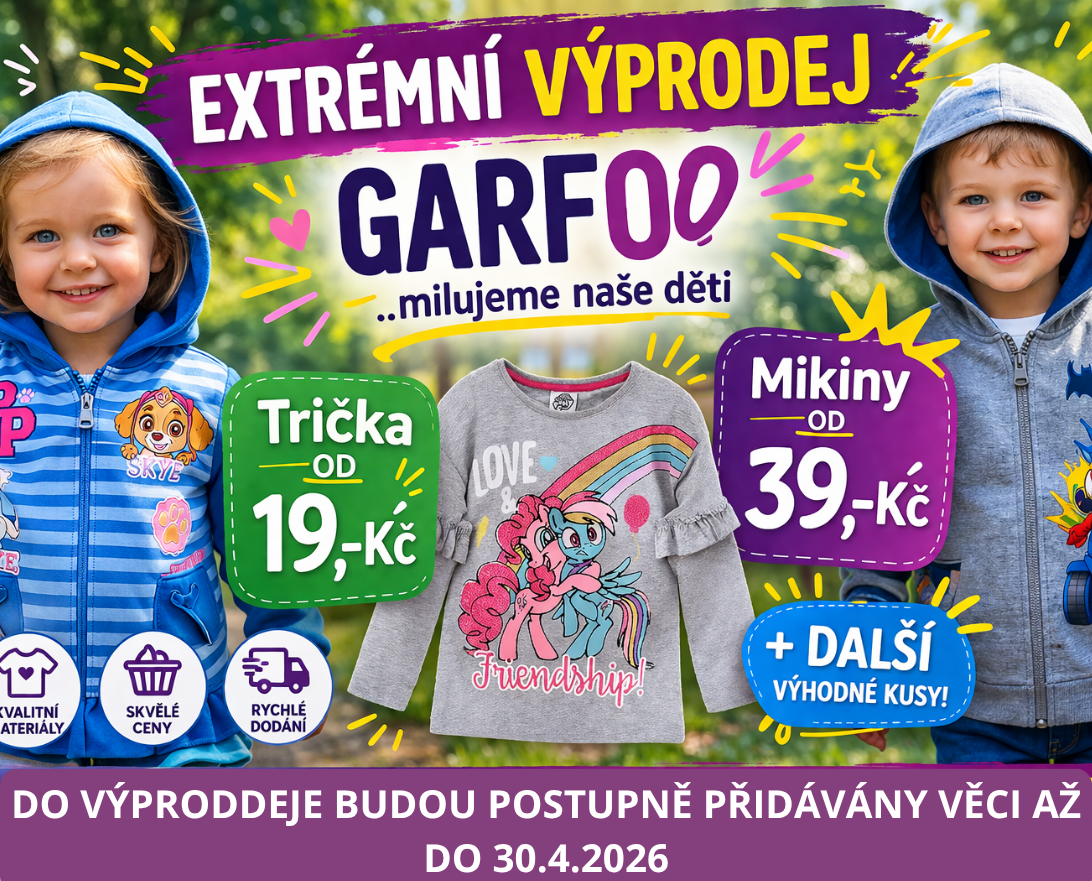 VYPRODEJ NA GARFOO.CZ