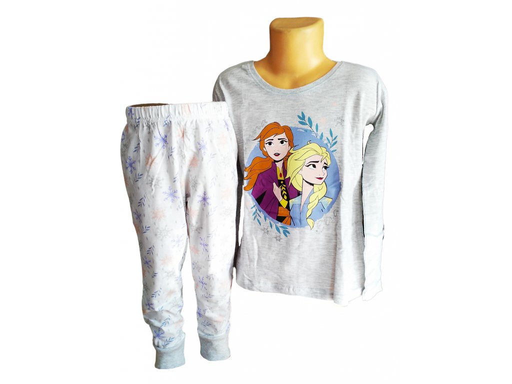 Dívčí pyžamo FROZEN ELSA A ANNA šedé - GARFOO velkoobchod - maloobchod