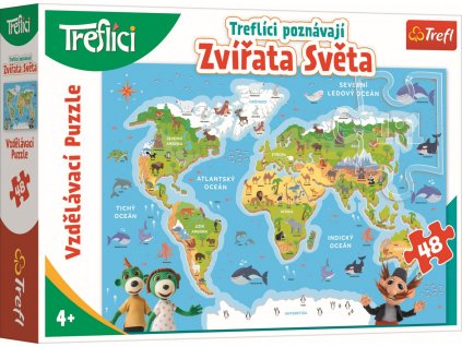 Puzzle vzdělávací - ZVÍŘATA SVĚTA