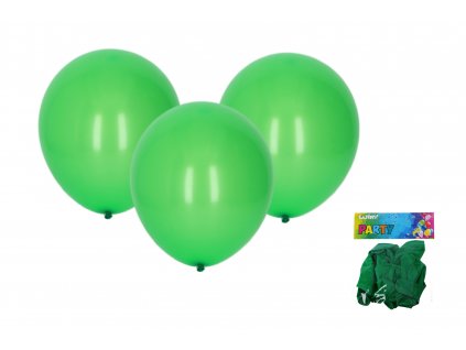 Balónek nafukovací ZELENÝ 30cm - sada 10ks