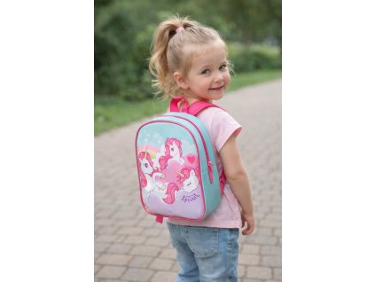 Dívčí batoh JEDNOROŽEC - UNICORN modrý
