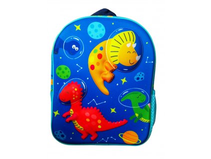 Dětský 3D batoh JURSKÝ SVĚT modrý 29 cm