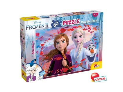 Puzzle oboustranné FROZEN 60 dílků 2v1