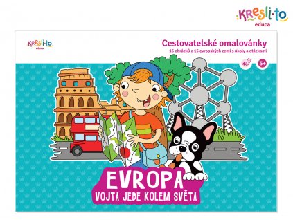 Cestovatelské omalovánky: Vojta jede do světa - Evropa