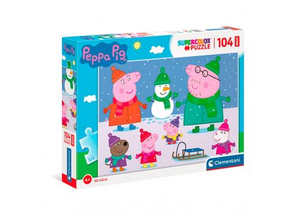 Clementoni - Puzzle Maxi 104 Prasátko Peppa