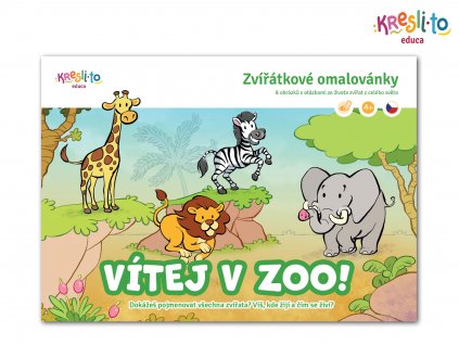 Zvířátkové omalovánky: Vítej v ZOO