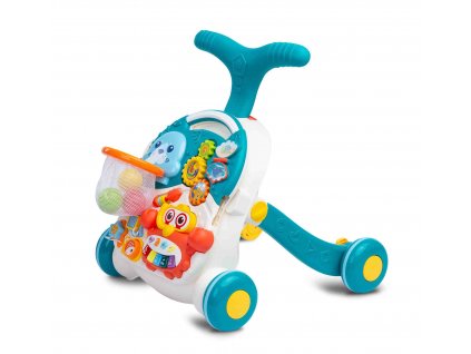 Dětské hrající edukační chodítko 2v1 Toyz Spark turquoise