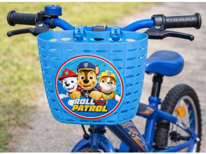 Cyklistický košík TLAPKOVÁ PATROLA modrý