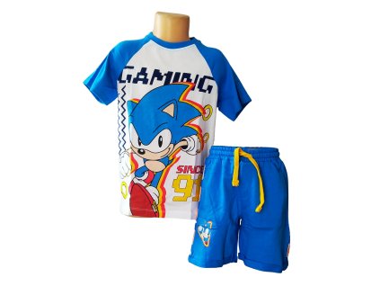 Chlapecký letní set SONIC modrobílý