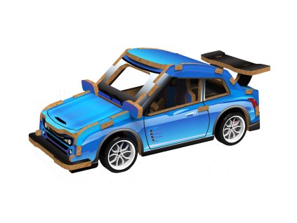 3D puzzle dřevěné ZÁVODNÍ AUTO 13 cm