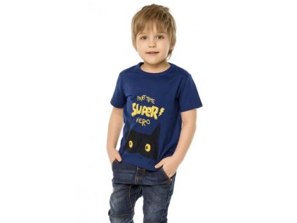 Chlapecké tričko SUPER HERO krátký rukáv modré
