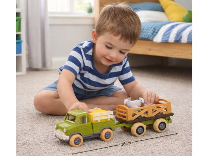 Auto šroubovací PŘEPRAVNÍK SE ZVÍŘATY 28 cm