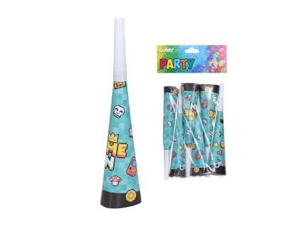 Párty trumpetky HRA 20 cm 6 ks