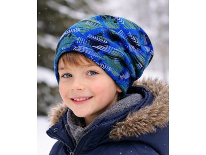 Chlapecká čepice ROCKINO spadená polar fleece