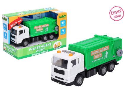 Auto popelářské s efekty 17 cm