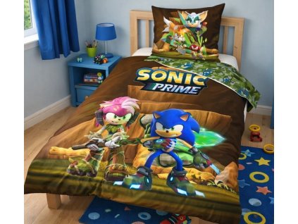 Dětské bavlněné povlečení SONIC A AMY ROSE