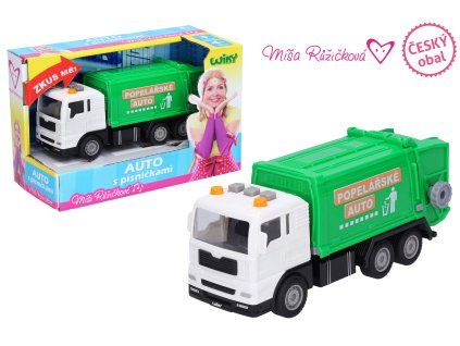 Auto popelářské s efekty 17 cm - Míša Růžičková - mluví česky