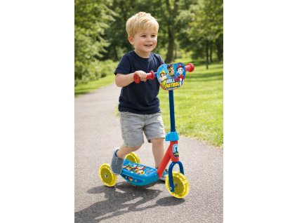 Dětská tříkolová koloběžka TLAPKOVÁ PATROLA