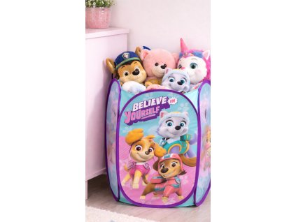 Úložný koš na hračky TLAPKOVÁ PATROLA síťovaný