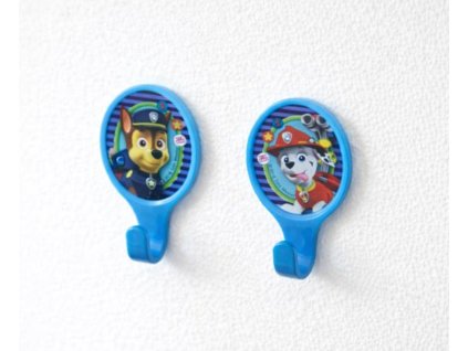 Dětský věšák TLAPKOVÁ PATROLA ovál 2 kusy