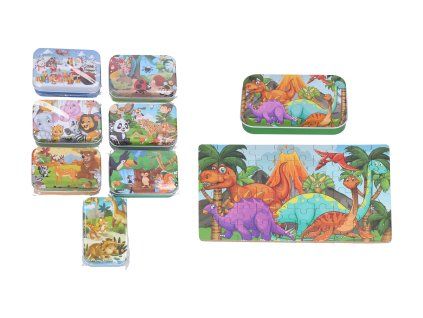 Puzzle 60 ks v plechové krabičce