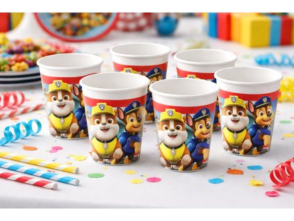 Papírové kelímky TLAPKOVÁ PATROLA