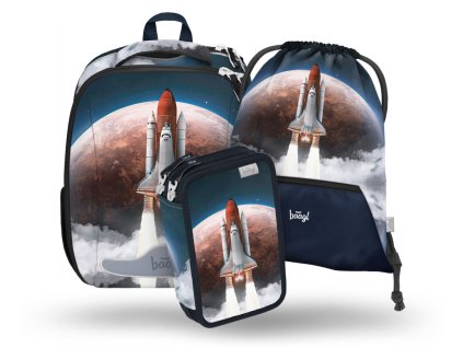 BAAGL 3 SET Shelly Space Shuttle: aktovka, penál, sáček