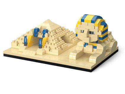 KOCO Stavebnice Pyramida se Sfingou 410 dílků 11,5x8x5,5 cm