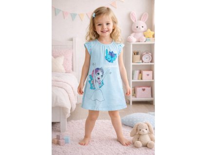 Dívčí noční košile ENCHANTIMALS krátký rukáv