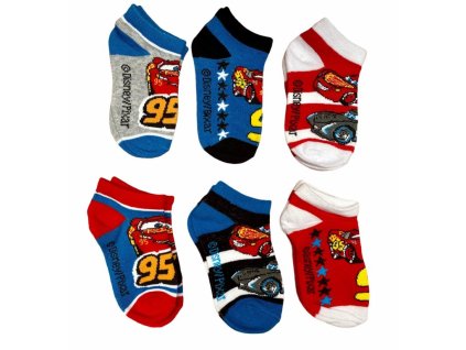 Chlapecké ponožky kotníkové CARS 3pack assort
