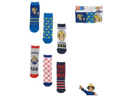 Chlapecké ponožky POŽÁRNÍK SAM 3 pack