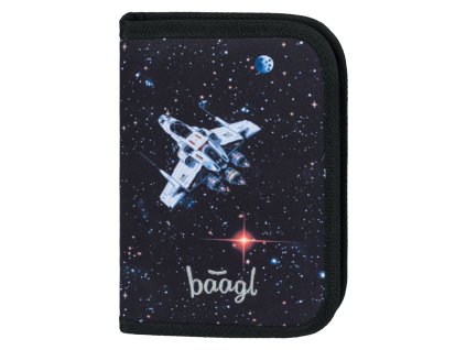 BAAGL Školní penál jednopatrový Pixel Space