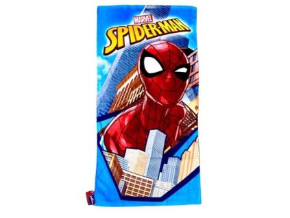 Dětská bavlněná osuška SPIDERMAN modrá