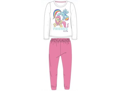 Dívčí pyžamo MY LITTLE PONY dlouhé bílorůžové