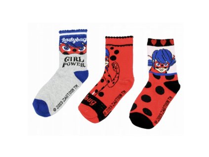 Dívčí ponožky KOUZELNÁ BERUŠKA 3 pack girl power