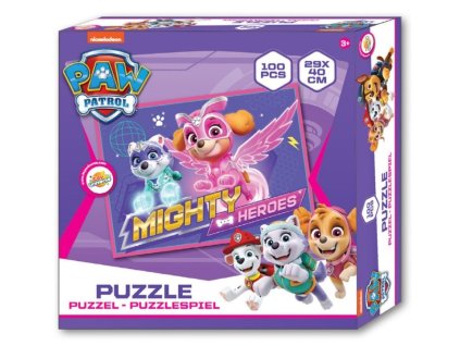 Puzzle TLAPKOVÁ PATROLA mighty heroes 100 dílků
