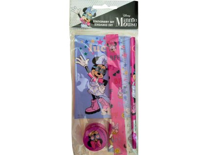 Školní set MINNIE růžovo-fialový