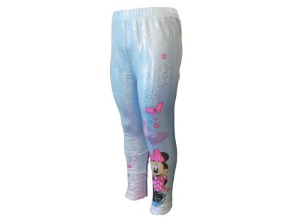 Dívčí legíny MINNIE holografické modré