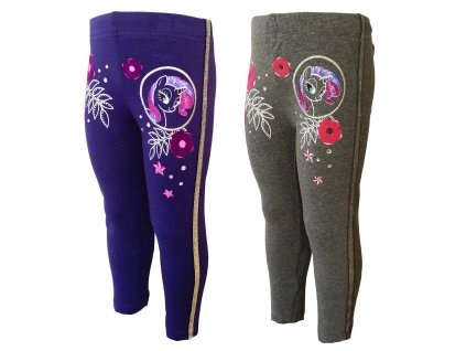 Dívčí legíny MY LITTLE PONY stříbrný lampas a kamínky
