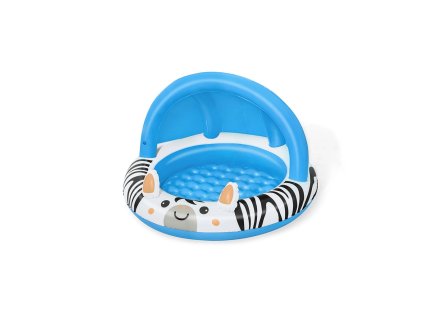 Dětský nafukovací bazén se stříškou a nafukovacím dnem Bestway Zebra (Barva Modrá)