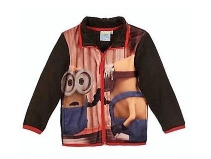 Chlapecká mikina MIMONI na zip fleece hnědá