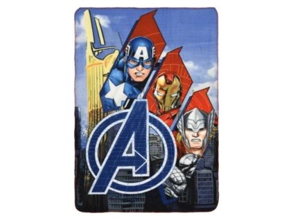 Dětská deka AVENGERS hrdinové polar fleece 100x150